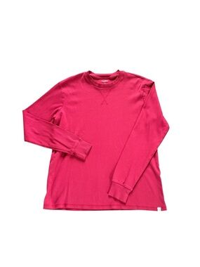 Burt’s Bees Crewneck Long Sleeve Sweater Top Organic Cotton Men’s Small Red